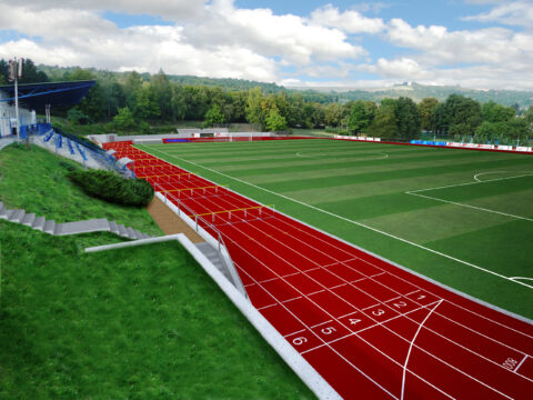 Rekonstrukce atletického stadionu Slavkov u Brna #6