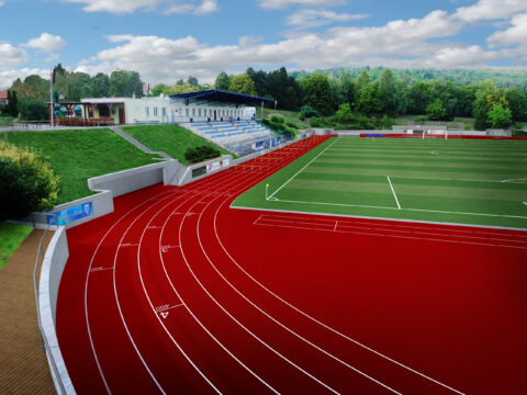 Rekonstrukce atletického stadionu Slavkov u Brna #4